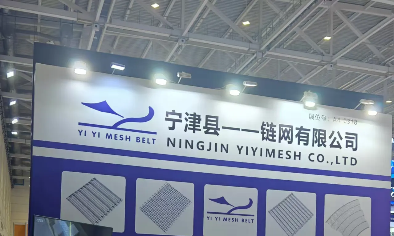 YIYI Mesh Belt booth A4-0318 at China Fisheries & Seafood Expo 2024, Qingdao