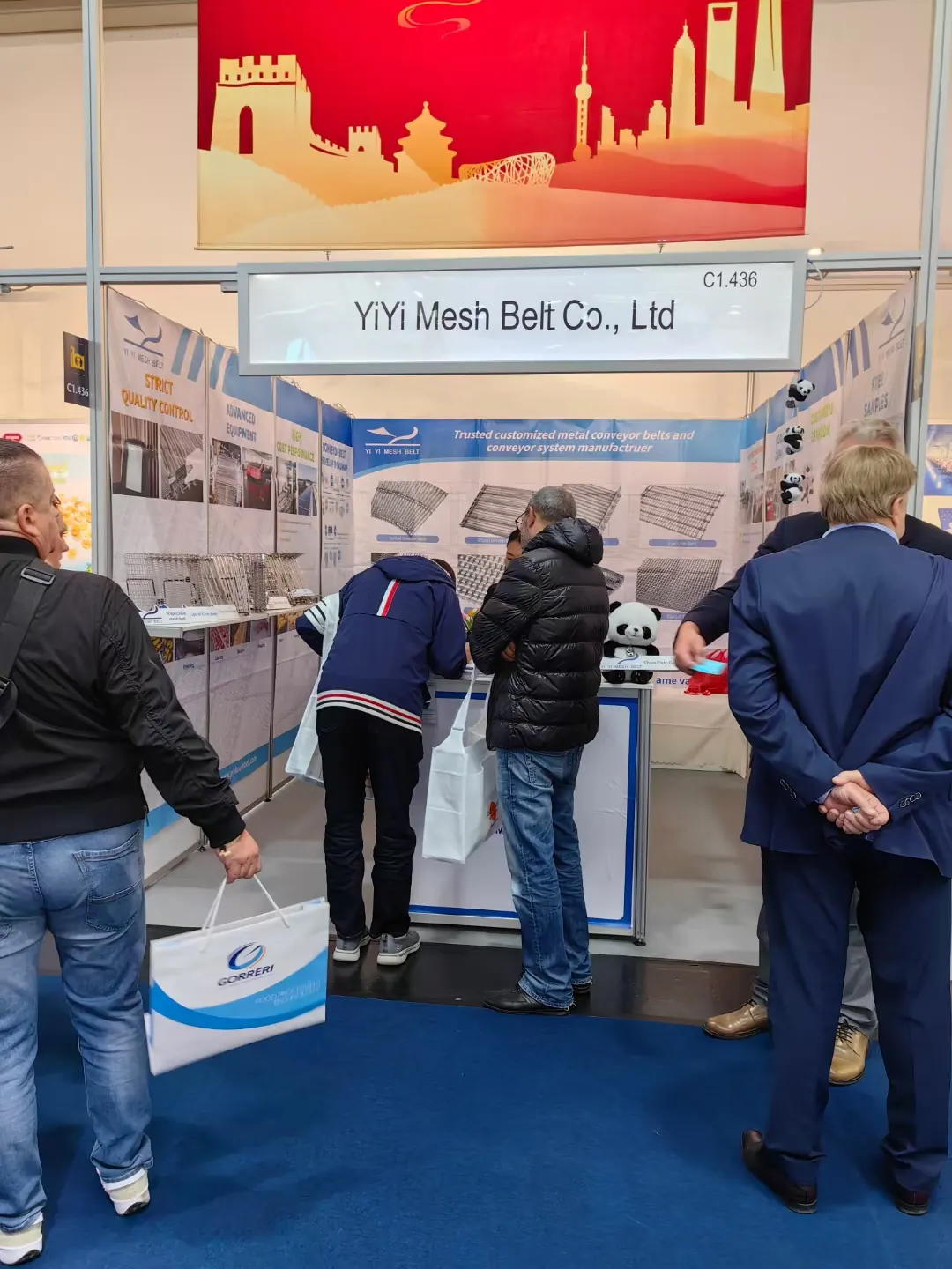 YIYI Mesh Belt booth C1.436 at iba 2023, Munich