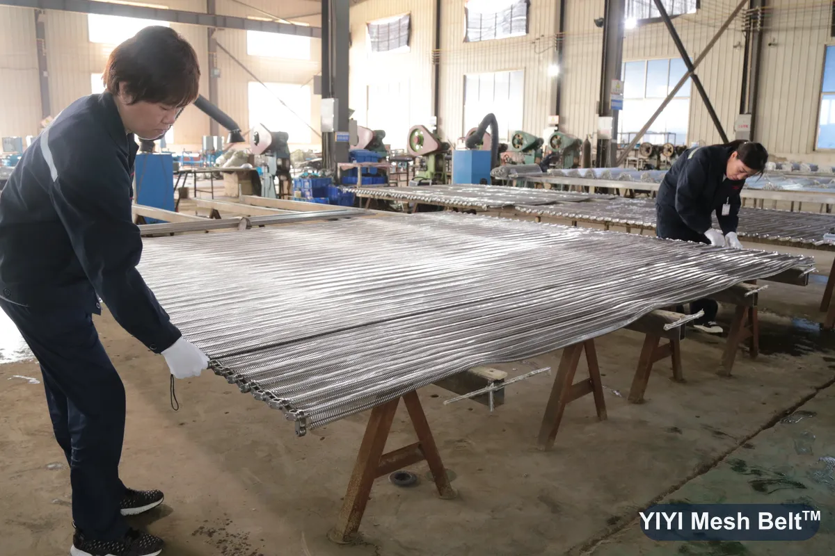 Final inspection of a finished belt