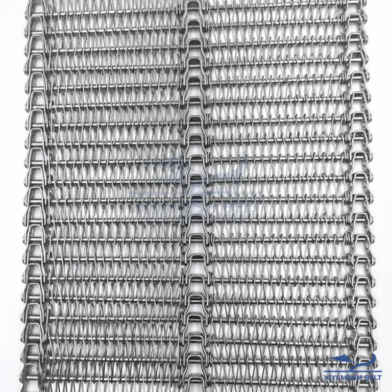 Nastro per surgelatori a spirale a raggio ridotto YIYI Mesh Belt, vista frontale