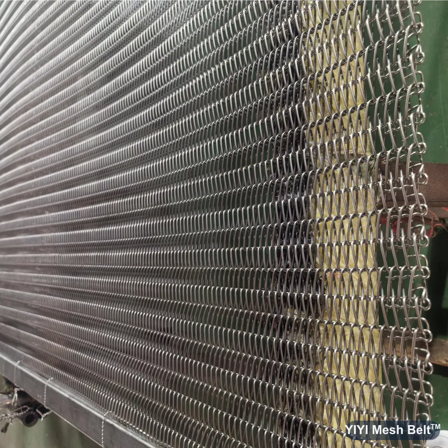 Finished SUS304 balanced weave belt after inspection