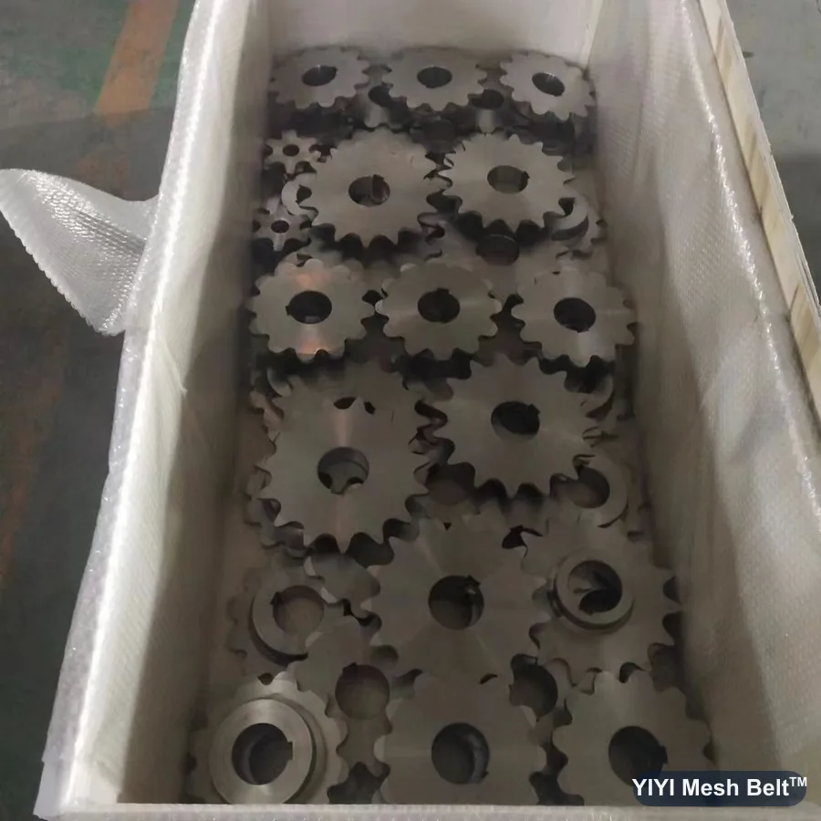 Sprockets packed for shipment