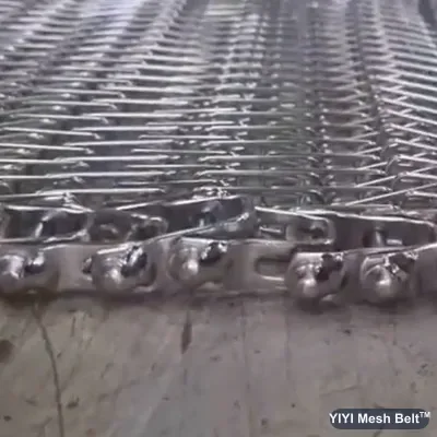 Uneven edge welds on a spiral belt chain that make the chain stiff