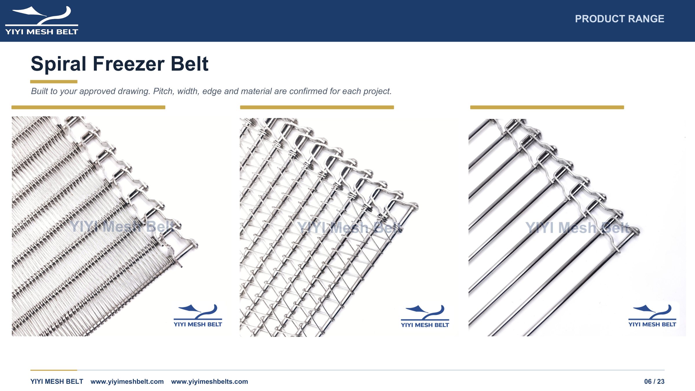 YIYI Mesh Belt Company Introduction page 6