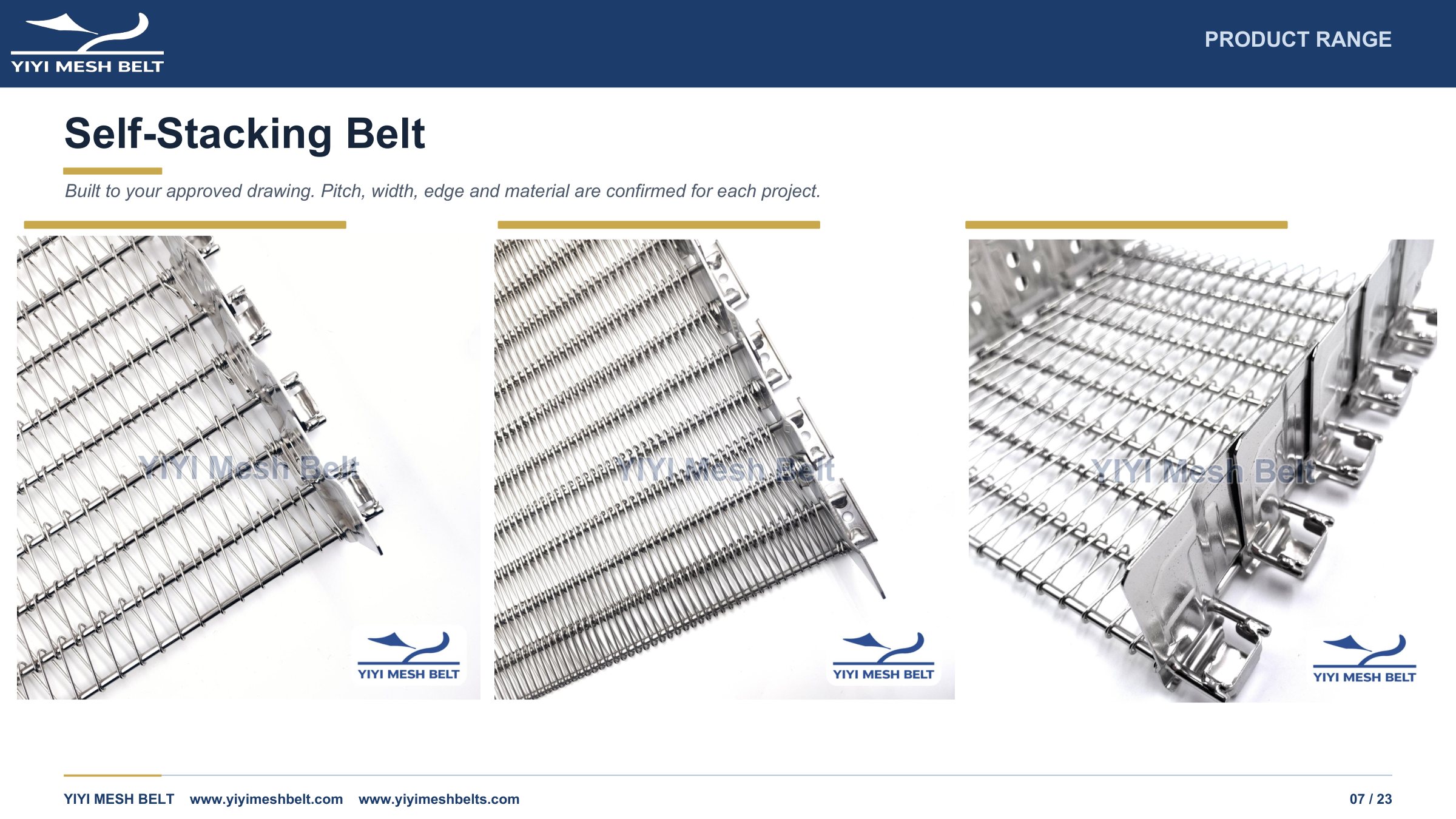 YIYI Mesh Belt Company Introduction page 7