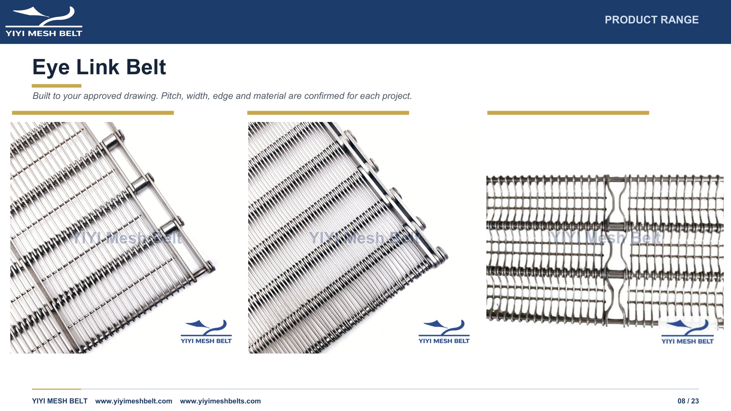 YIYI Mesh Belt Company Introduction page 8