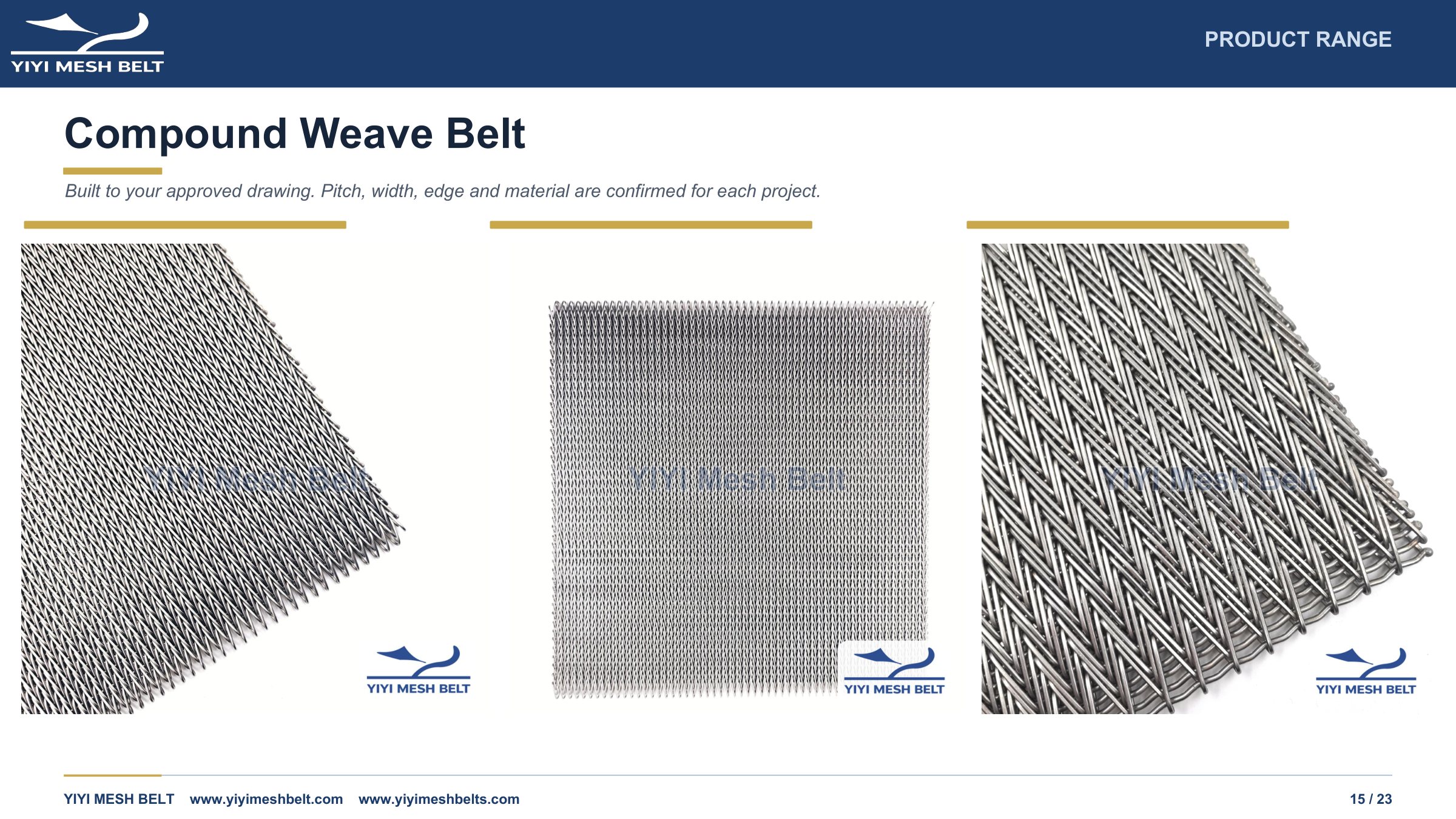 YIYI Mesh Belt Company Introduction page 15