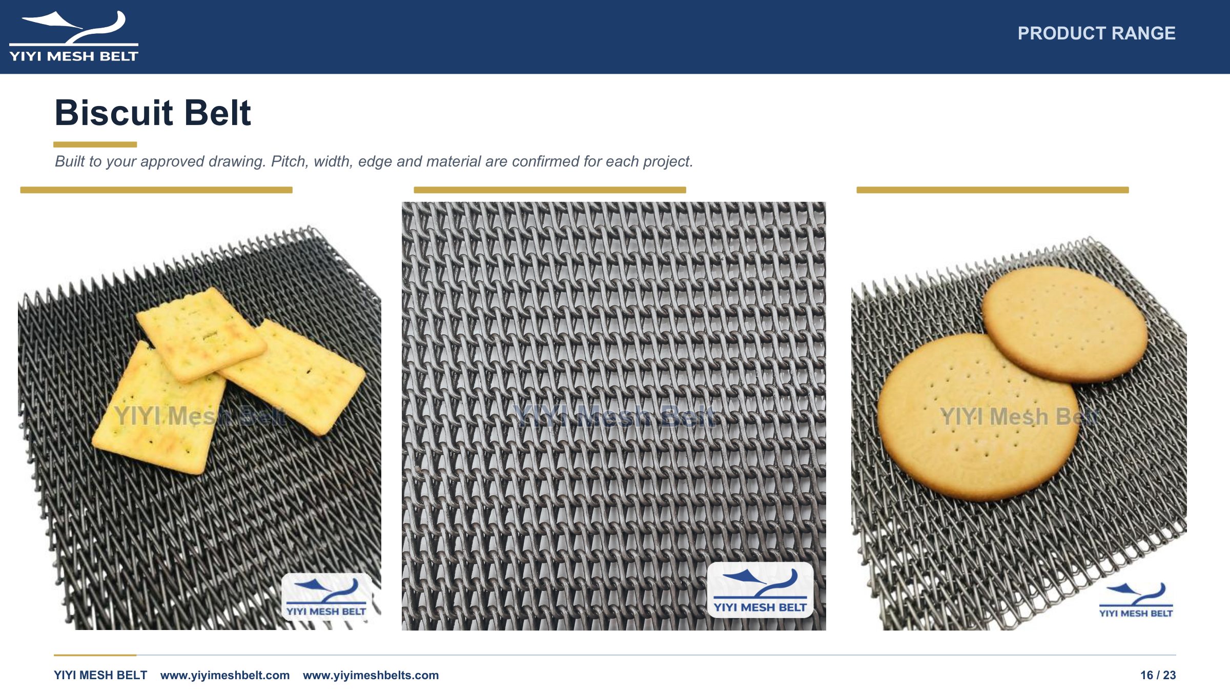 YIYI Mesh Belt Company Introduction page 16