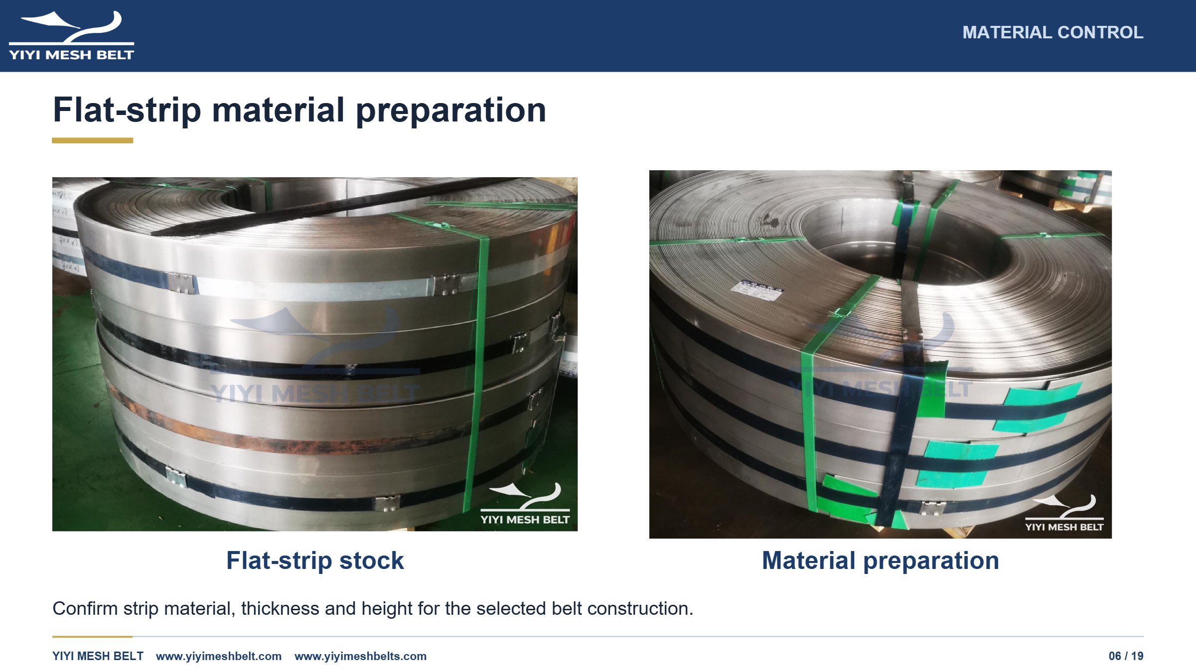 YIYI Mesh Belt Flat Wire / Honeycomb Belt Production and Quality Control page 6