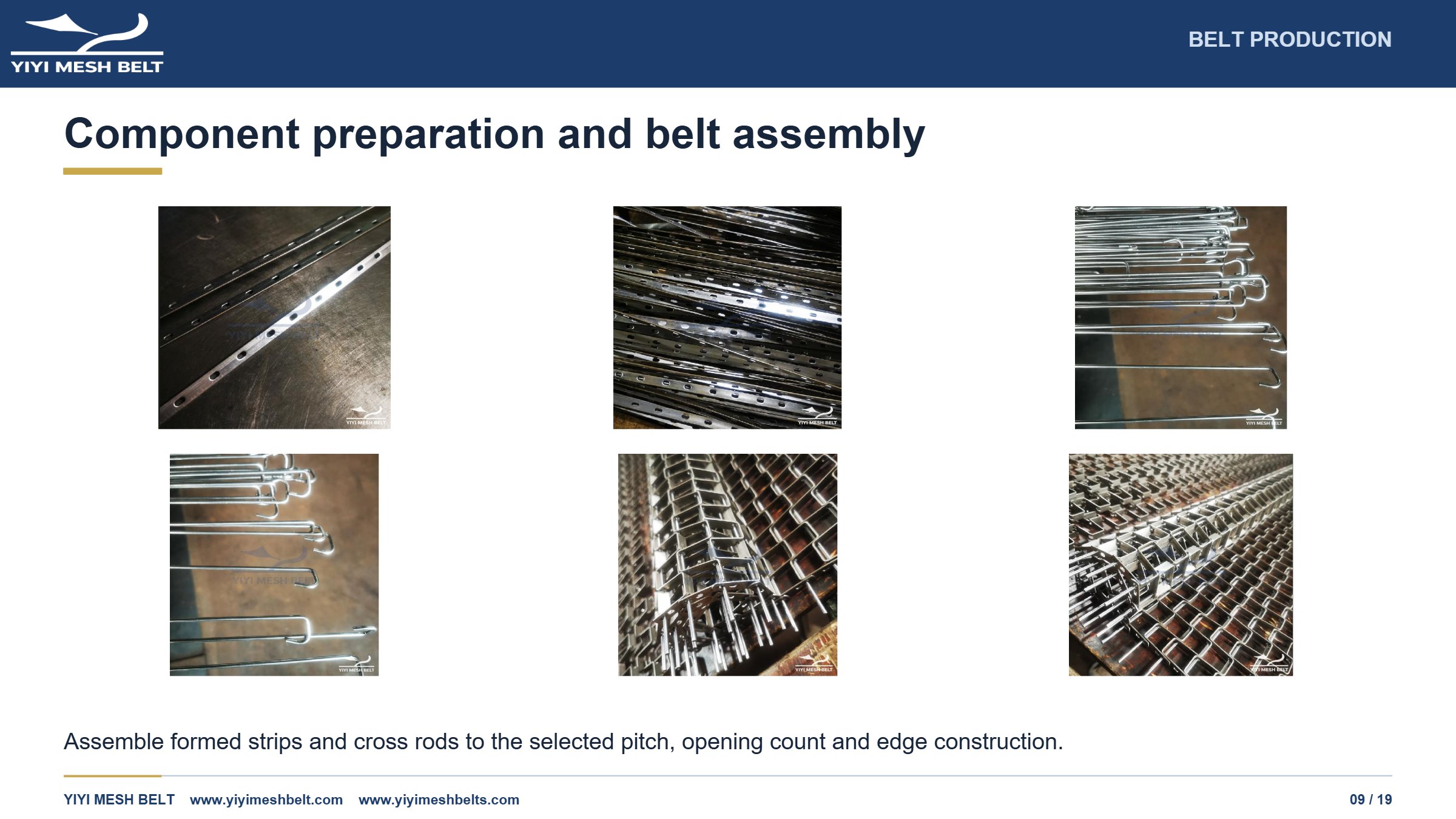 YIYI Mesh Belt Flat Wire / Honeycomb Belt Production and Quality Control page 9